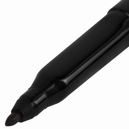 Маркер перманентный CENTROPEN 2536, ЧЕРНЫЙ, тонкий наконечник, 1 мм, трехгранная зона захвата, 6 2536 0112 