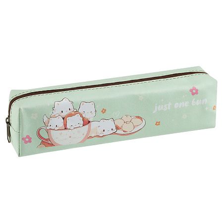 Пенал мягкий 200*55*40 MESHU "Just cats", искусственная кожа 