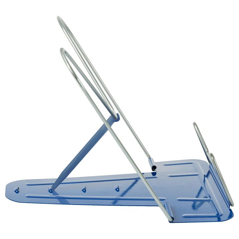 Подставка для книг СТАММ, металлическая, синяя 