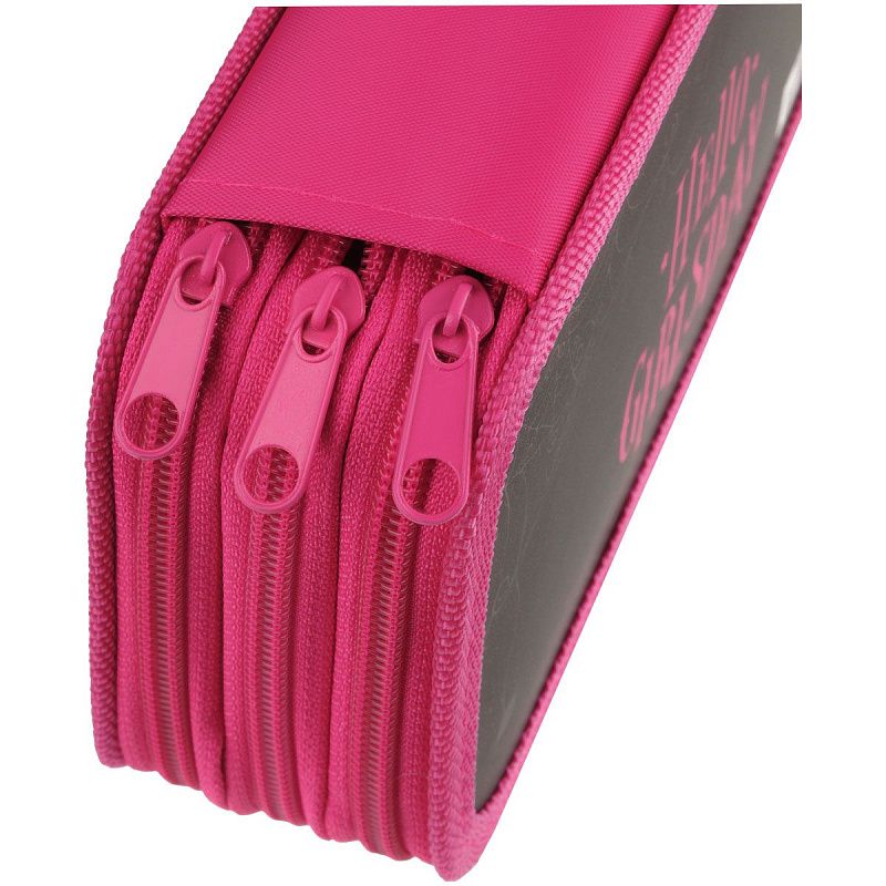 Пенал 3 отделения, 190*110 ArtSpace "GirlsDay", ламинированный картон, софт-тач 