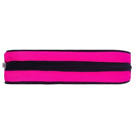 Пенал-косметичка BRAUBERG овальный, полиэстер, "Pink", 22х9х5 см, 229270 
