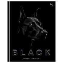 Дневник 1-11 кл. 48л. (твердый) BG "Just Black", soft-touch ламинация