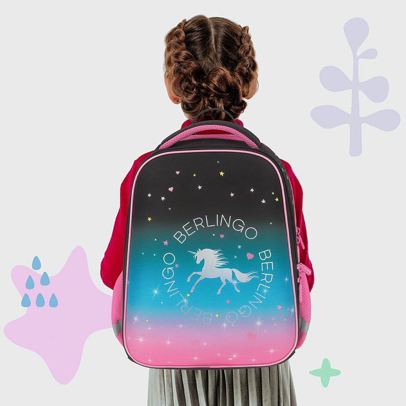 Ранец Berlingo Expert Mini "Perfect" 36*27*14см, 2 отделения, 2 кармана, анатомическая спинка 