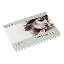 Скетчбук для графики и эскизов 40л., А5 Greenwich Line "Graphics. Graceful girl", на склейке, 160г/м2