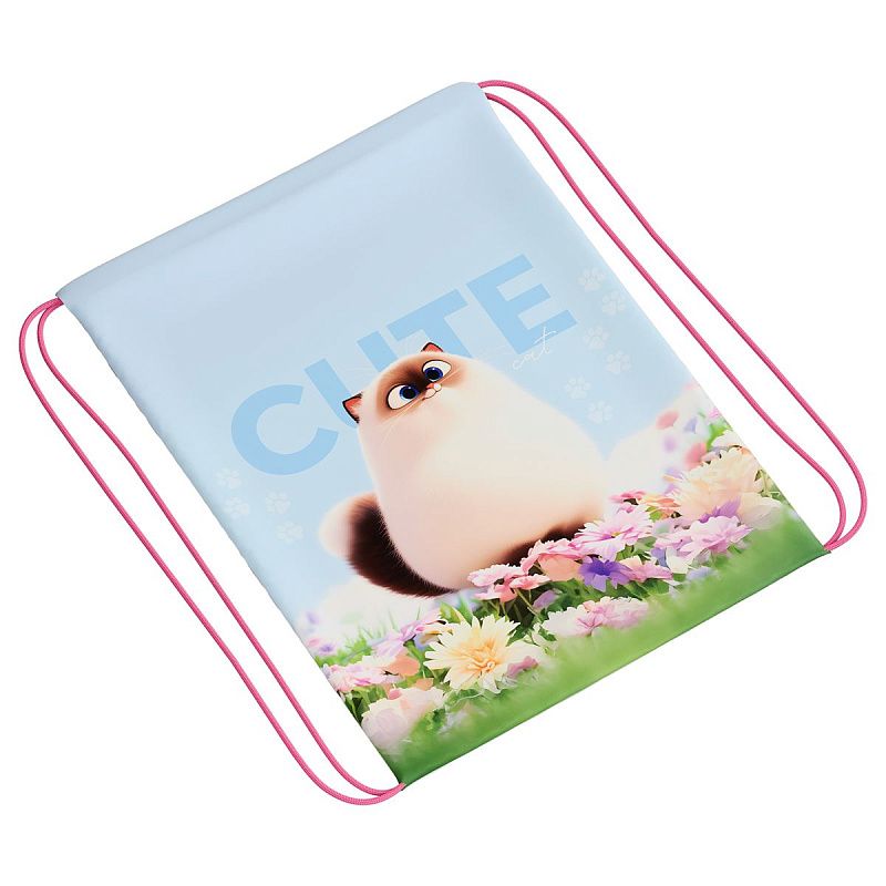 Мешок для обуви 1 отделение ArtSpace "Cute cats", 340*420мм 