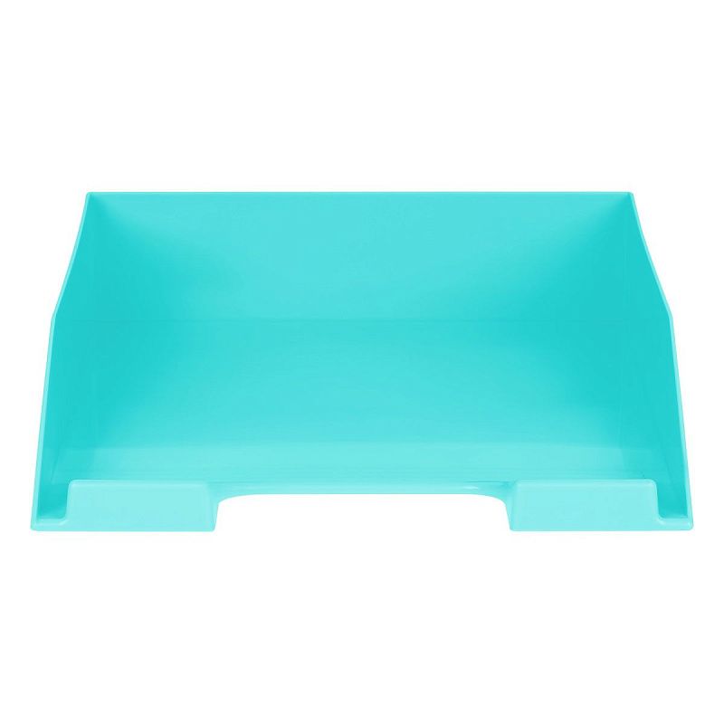 Лоток для бумаг горизонтальный СТАММ "Фаворит", мятный