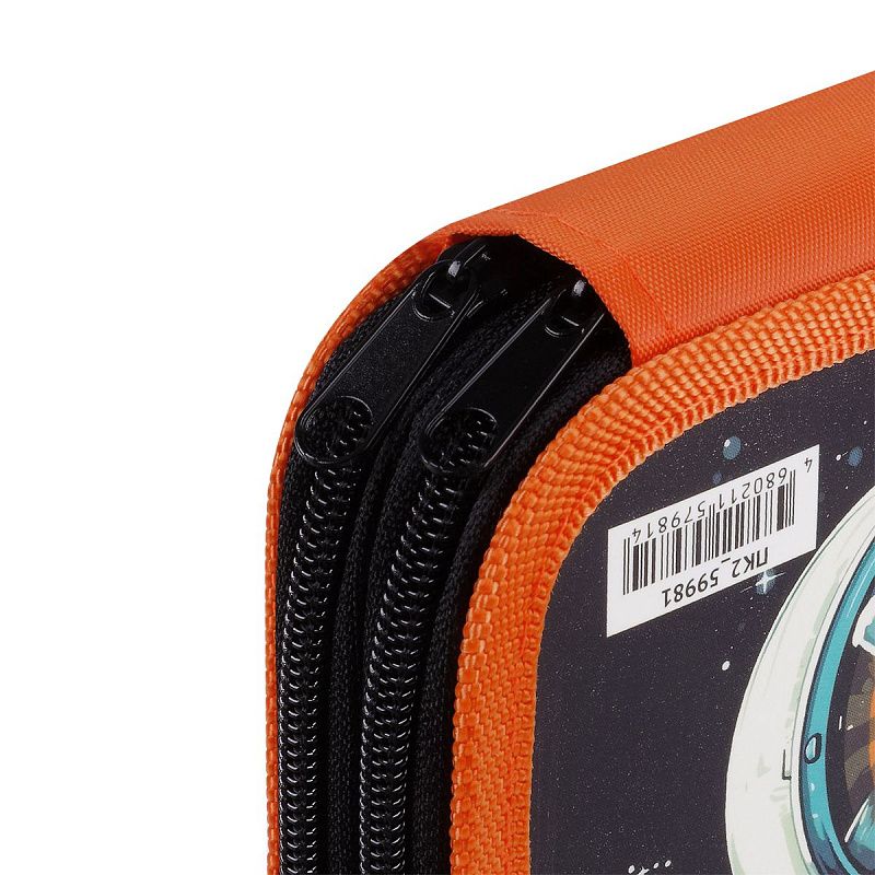 Пенал 2 отделения, 190*110 ArtSpace "Meow Space", ламинированный картон, софт-тач 