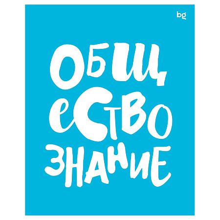 Тетрадь предметная 48л. BG "Домино" - Обществознание, пластиковая обложка