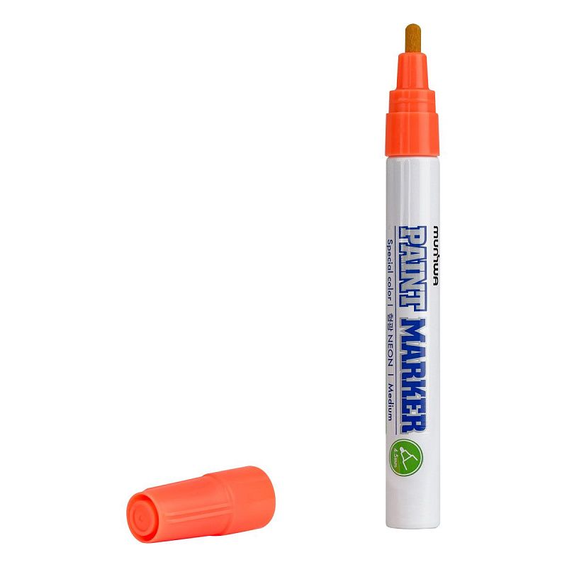 Маркер-краска Munhwa "Neon" оранжевая, 4мм, нитро-основа 