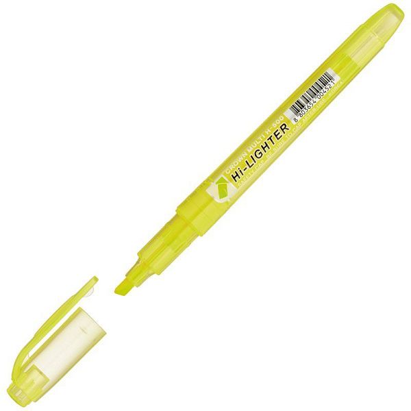 Текстовыделитель Crown "Multi Hi-Lighter" желтый, 1-4мм