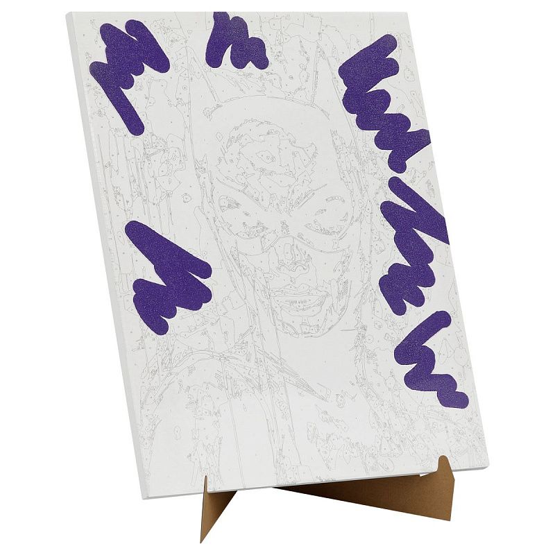 Картина по номерам на холсте с глиттером ТРИ СОВЫ "Женщина-кошка", 40*50, с акриловыми красками и кистями