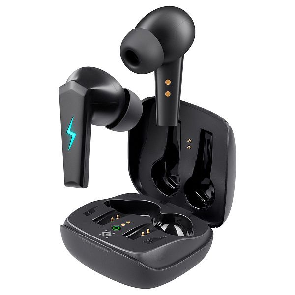 Наушники с микрофоном беспроводные Defender CyberDots 280, Bluetooth, разъем Type-C, черный