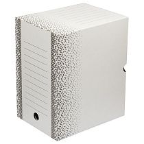 Короб архивный с клапаном "Standard" плотный, микрогофрокартон, 200мм, белый, до 1800л. Короб архивный с клапаном "Standard" плотный, микрогофрокартон, 200мм, белый, до 1800л.