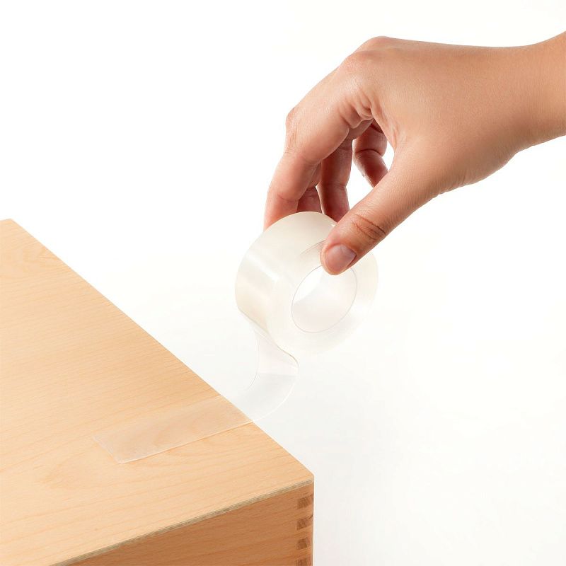 Клей-лента двусторонняя многоразовая OfficeSpace, 30мм*1мм*3м