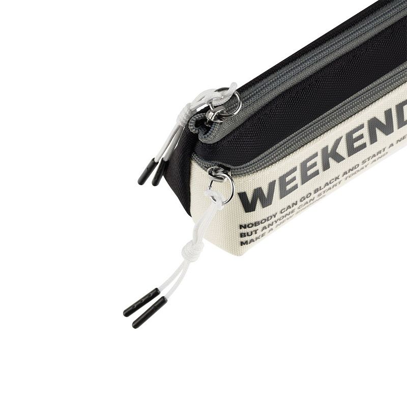Пенал мягкий 210*90*40 MESHU "Weekend", 2 отделения, полиэстер 