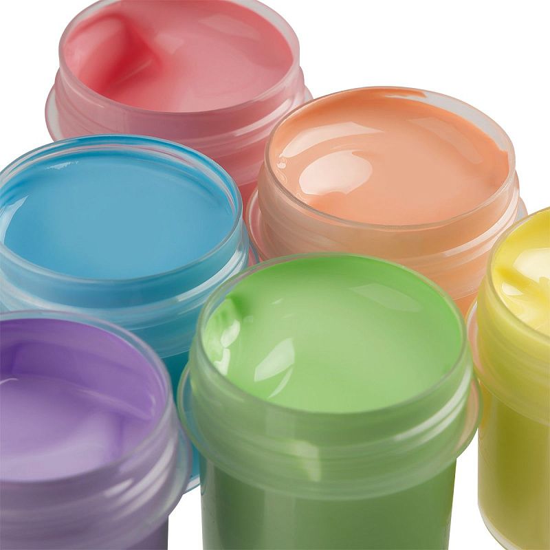 Краски акриловые декоративные Гамма "Хобби", 06 цветов, 20мл, картон. упаковка, пастельные цвета