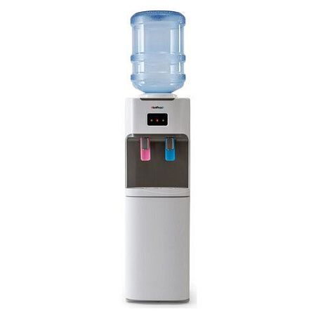Кулер для воды HOT FROST V115CE, напольный, НАГРЕВ/ОХЛАЖДЕНИЕ ЭЛЕКТРОННОЕ, шкаф, 2 крана, белый, 120211505
