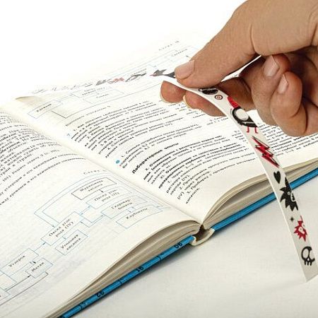 Закладки для книг с принтом САМОКЛЕЯЩИЕСЯ, КОМПЛЕКТ 6 шт., Чудики/белый, ДПС, 2921-100.Р4/6 