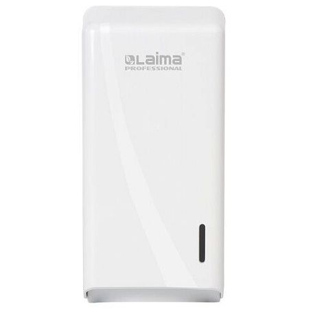 Диспенсер для туалетной бумаги листовой LAIMA PROFESSIONAL ORIGINAL (Система T3), белый, ABS-пластик, 605770 