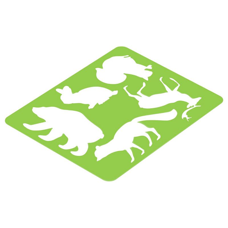 Трафарет-раскраска контурный, СТАММ "Лесные звери", пакет, европодвес