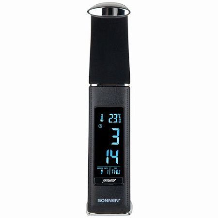 Настольная лампа-светильник SONNEN SM-01B на подставке, LCD-экран, СВЕТОДИОДНАЯ, 5 Вт, черный, 238232