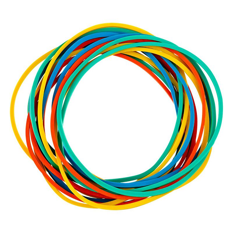 Банковская резинка  100г OfficeSpace, диаметр 40мм, ассорти, европодвес