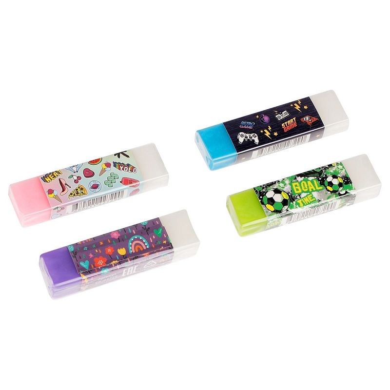 Ластик ArtSpace "Have Fun", прямоугольный, ЭКО-ПВХ, 60*15*10мм 