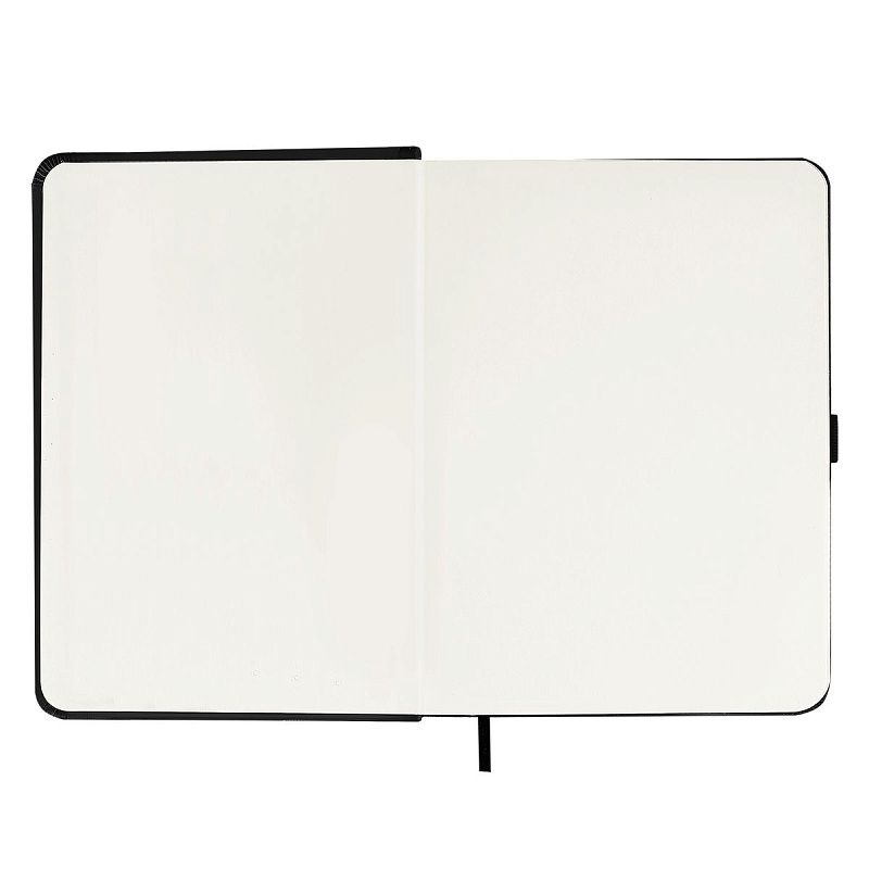 Скетчбук 100л., А4 Гамма "Студия", черный, твердая обложка, на резинке, слоновая кость, 110г/м2