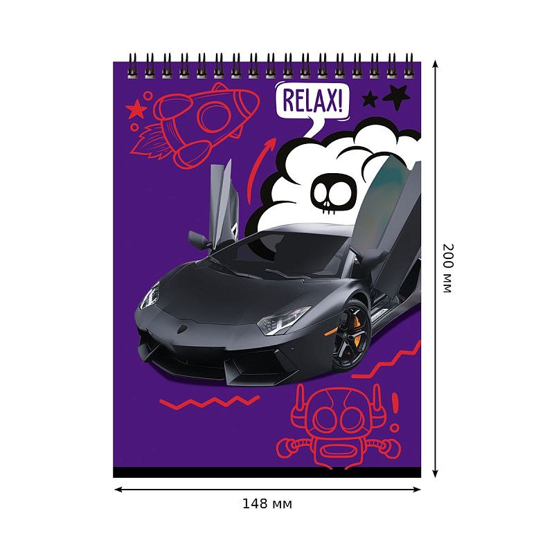 Блокнот А5 40л. на гребне BG "Будь смелее"