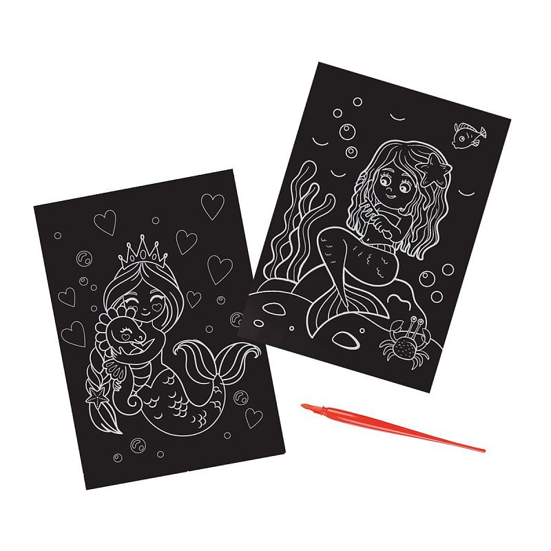 Гравюра Мульти-Пульти "Русалки", А5, градиентная основа, пакет с европодвесом