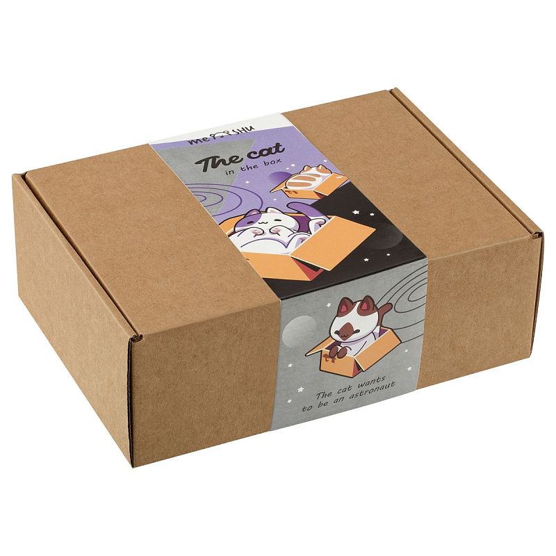 Набор канцелярских принадлежностей подарочный MESHU "Cat in box", 35 предметов