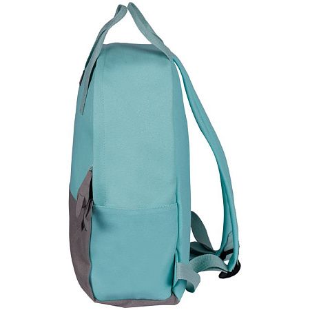 Рюкзак ArtSpace Casual "Soft mint"38*30*13см, 1 отделение, 2 кармана, иск. замша/канва 