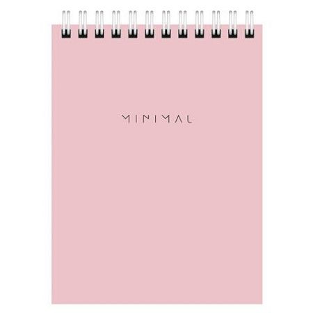 Блокнот МАЛЫЙ ФОРМАТ А6 108х145 мм, 40 л., гребень, картон, клетка, BRAUBERG "Minimal Pastel", 116429
