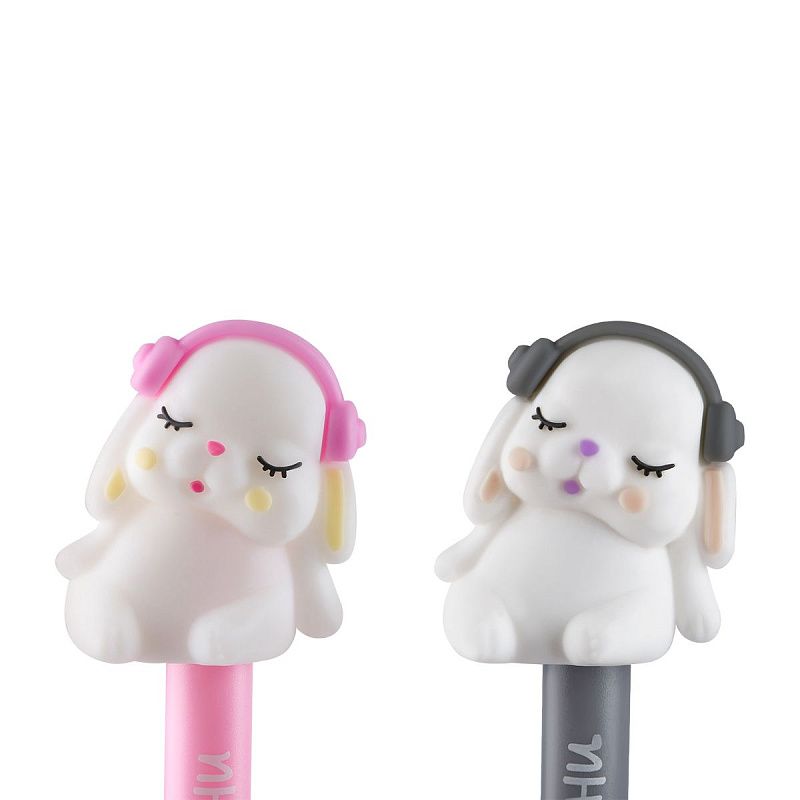 Ручка шариковая MESHU "Music Bunny" синяя, 0,7мм, корпус ассорти 