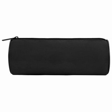Пенал-тубус BRAUBERG, с эффектом Soft Touch, мягкий, Pure black, 272302 