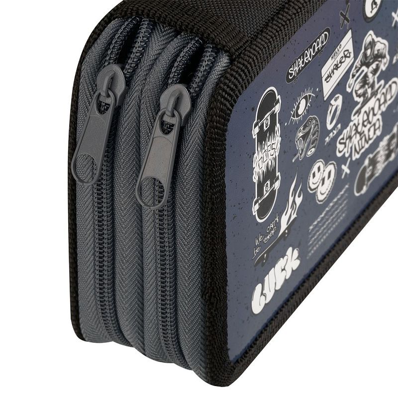 Пенал 2 отделения, 190*110 ArtSpace "Skate", ламинированный картон 