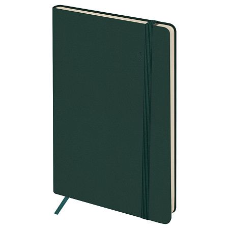Записная книжка А5 96л. ЛАЙТ, кожзам, Greenwich Line "Classic. Dark teal", с резинкой, блок без линовки