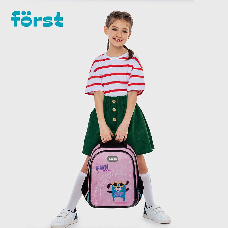 Рюкзак Först F-Cloud "FUN" 37*28,5*16,5см, 3 отделения, 3 кармана, анатомическая спинка 