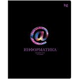 Тетрадь предметная 48л. BG "Информационное поле" - Информатика, soft-touch ламинация, выб. лак