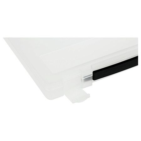 Портфель СТАММ с выдвижной ручкой, 270*350*45мм, прозрачный 