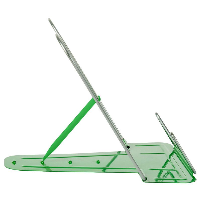 Подставка для книг СТАММ, металлическая, зеленая 