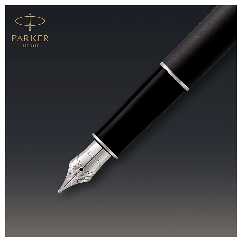Ручка перьевая Parker "Sonnet Matte Black CT" 0,8мм, подарочная упаковка 