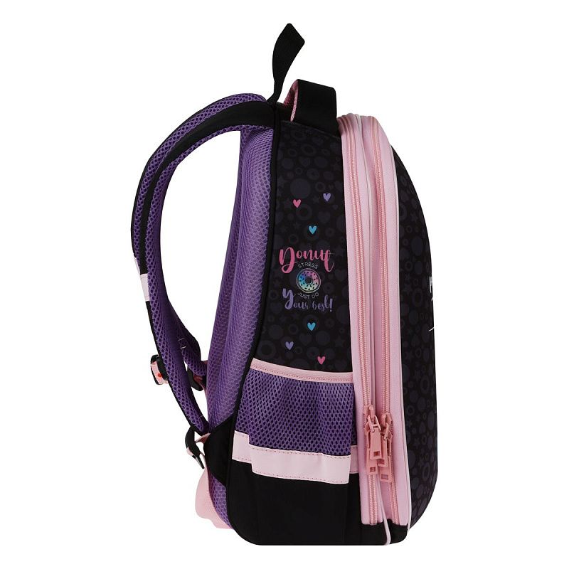 Ранец ArtSpace School Friend UFO "Guess Who Wins?" 39*30*18см, люминесцентная печать, 2 отделения, 2 кармана, анатомическая спинка 