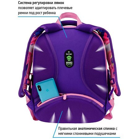 Ранец Berlingo Profi "Color the world" 36*28*14см, 2 отделения, 4 кармана, анатомическая спинка 