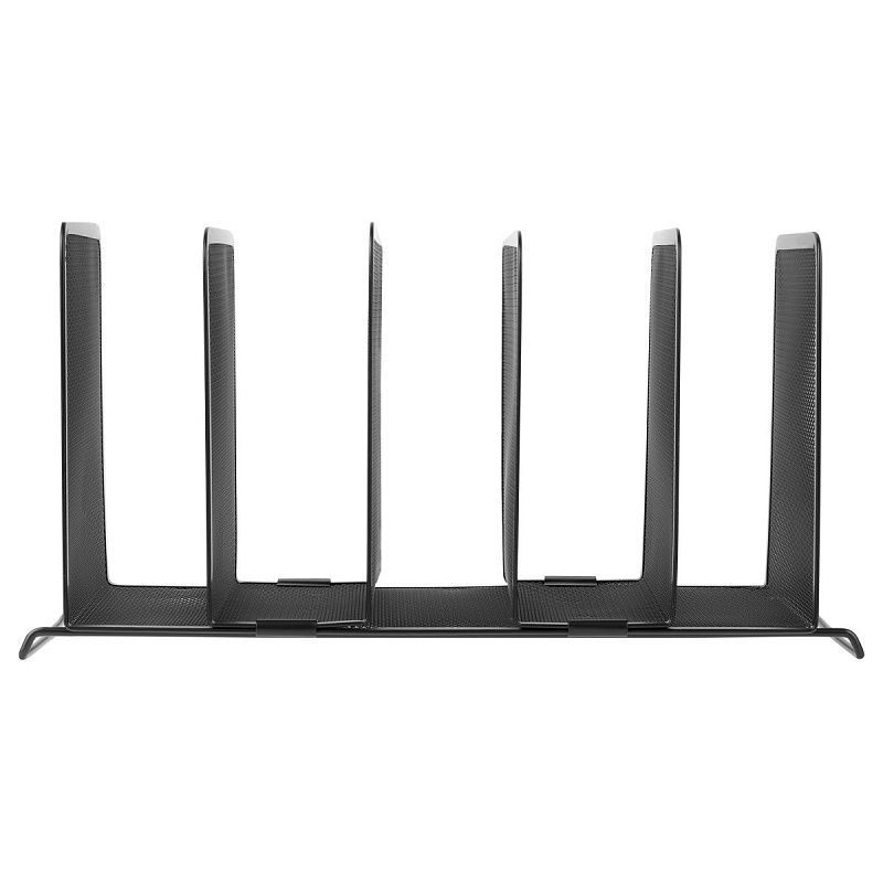 Лоток-сортер вертикальный СТАММ, металл, 5 секций, черный