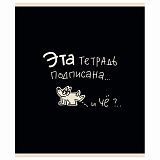 Тетрадь А5 48л. ПЗБМ скоба, клетка, матовая ламинация, брайль, Тетрадь подписана (микс в ПУ), 23447