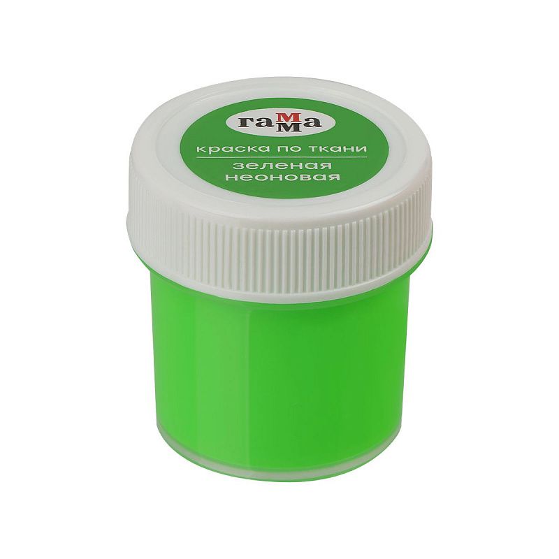 Краски по ткани акриловые Гамма "Хобби", 12 цветов., 20мл, неоновые цвета, картон. упаковка