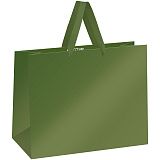 Пакет подарочный 32*26*12см MESHU "Green",  матовая ламинация