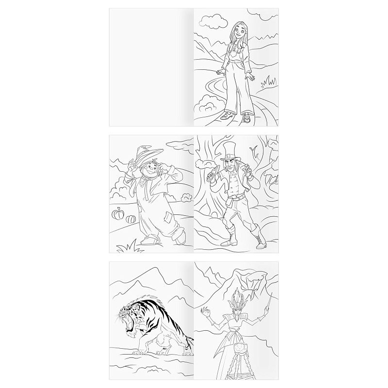 Раскраска А5,  8 стр., ТРИ СОВЫ "Волшебник Изумрудного города"