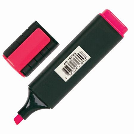 Текстовыделитель BRAUBERG "ORIGINAL", РОЗОВЫЙ, линия 1-5 мм, 151683 